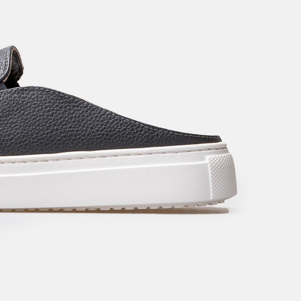 Volzak 301 Grey Leather Mule