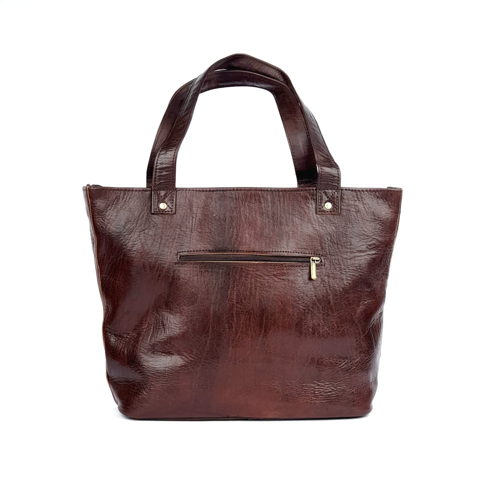 D34 Brown traditional Leather Handbag