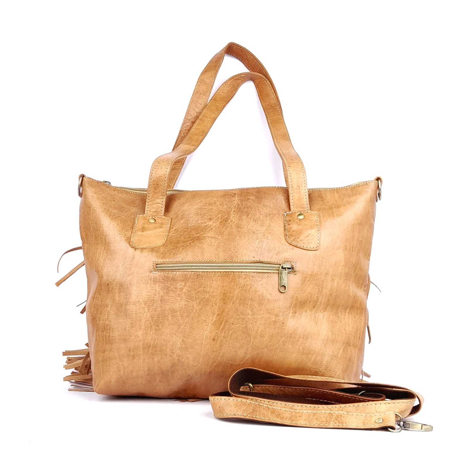 D36 traditional Leather Handbag Sand