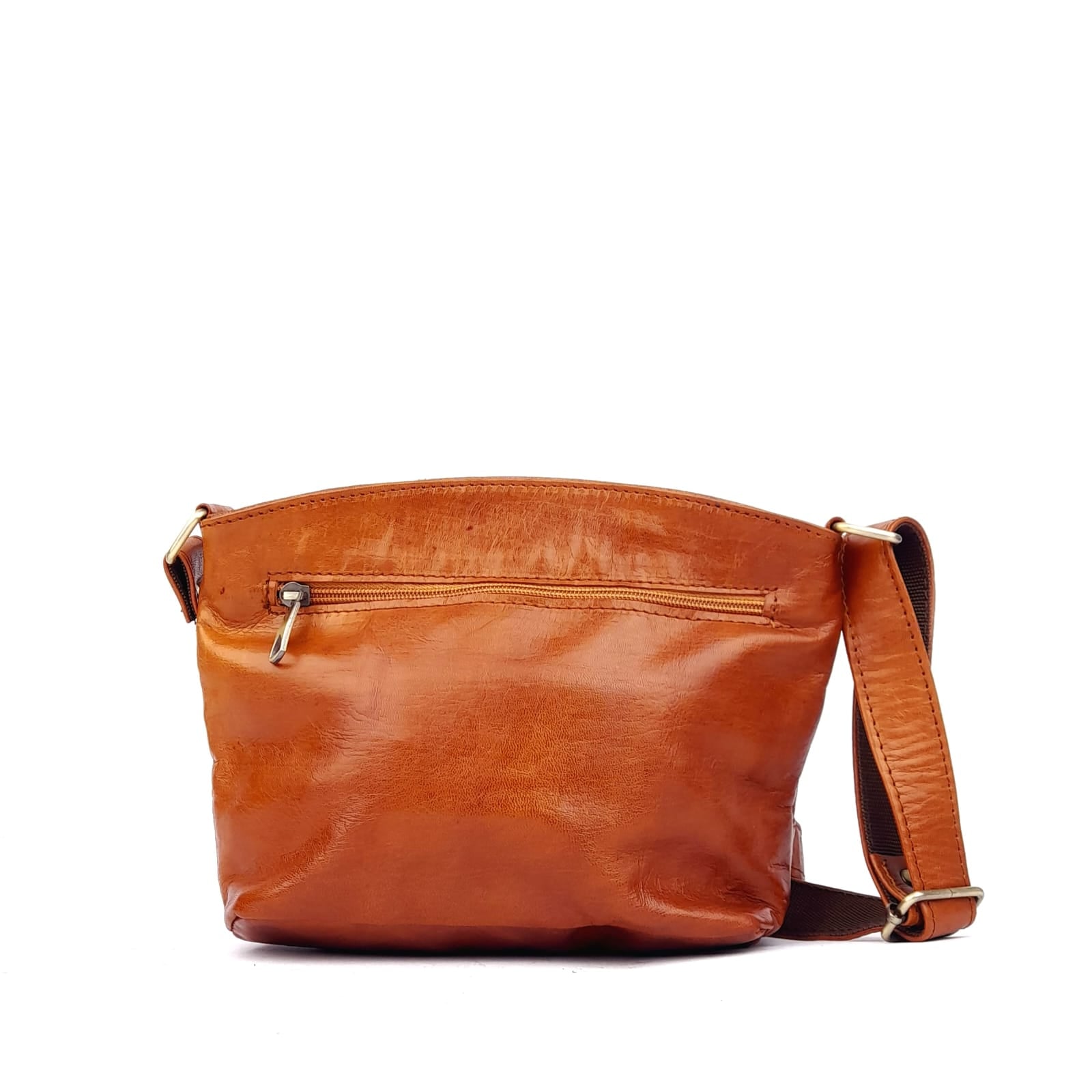 A63 Camel traditional Leather Women's Bag
