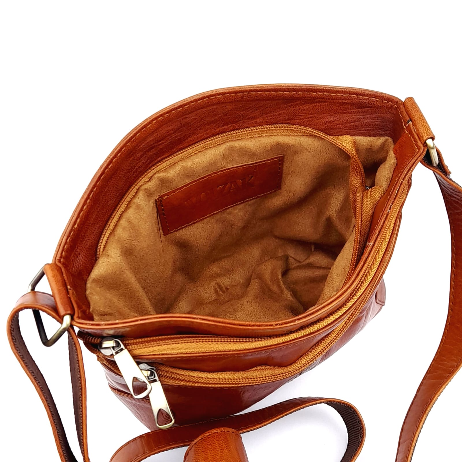 A63 Camel traditional Leather Women's Bag