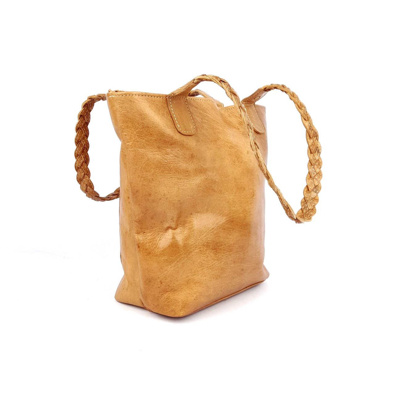 A76 traditional Leather Women's Bag Sand